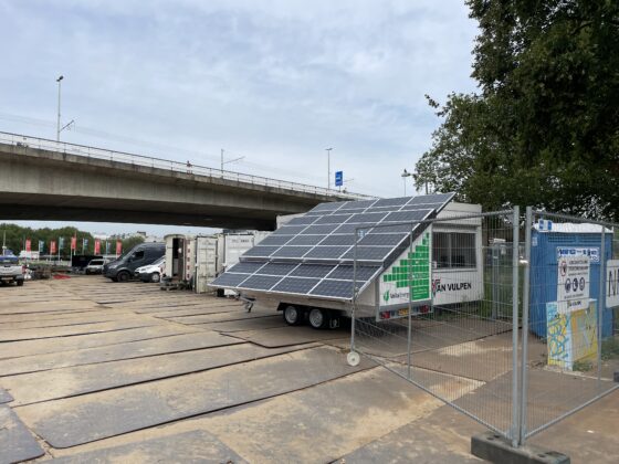 Van dieselaggregaat naar een mobiel zonnepark