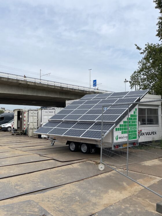 Van dieselaggregaat naar een mobiel zonnepark